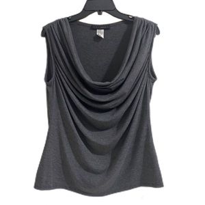 Coco Bianco Gray Women’s Sleeveless Shirt Large